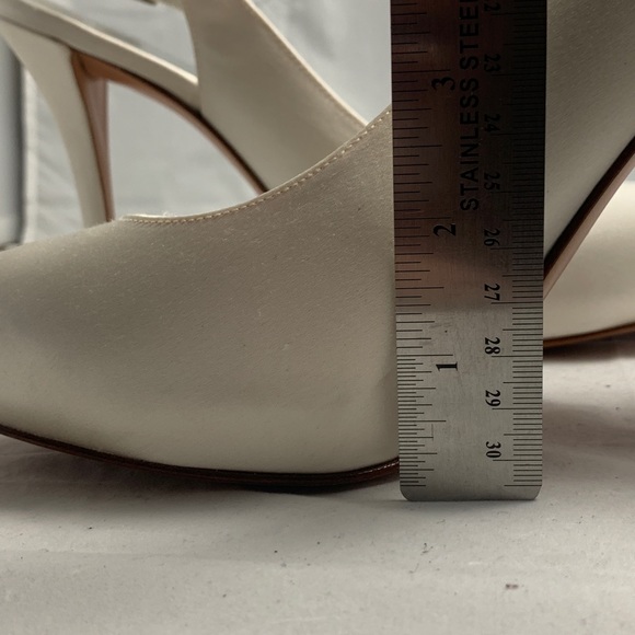Peekosling Stuart Weitzman 8.5 white slingback NWD - Picture 3 of 8